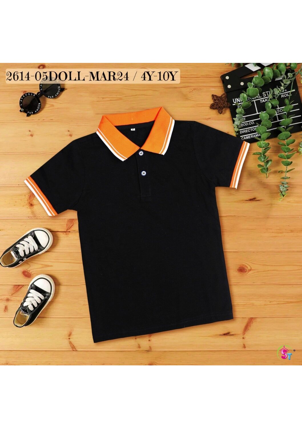 Online Shopping for Stylish Black and Orange T shirt