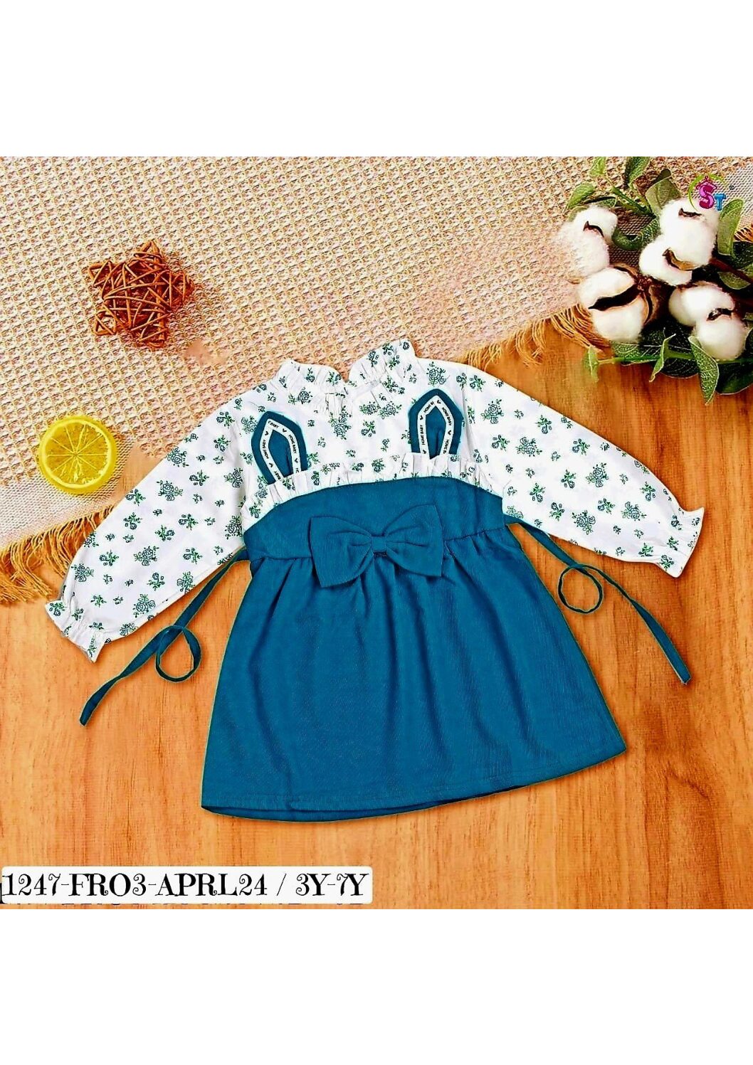 Stylish Blue Dress Kids Collection (2Y -6Y)