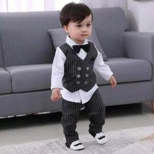 Fancy west 3 piece Suit Black