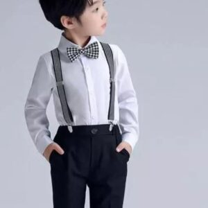Fancy 2 Piece White Shirt and Black pant