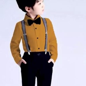 Fancy 2 Piece Mustard  Shirt and Black pant