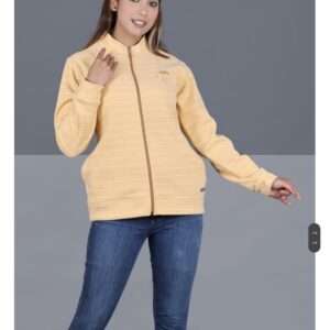 Yellow zipper sweat shirt
