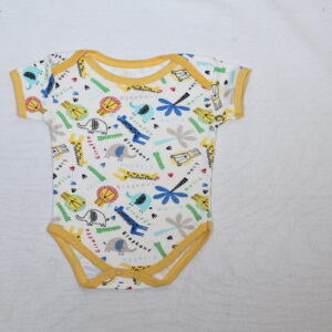 Baby Romper Jump Suit for Boys and Girls YELLOW 3 PIECE SET (0M TO3M)