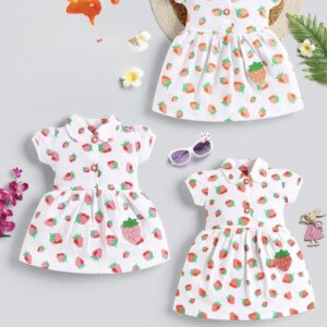 Strawberry dresses' (Each Size has Different color(Tap Ur Size (16M -32M)