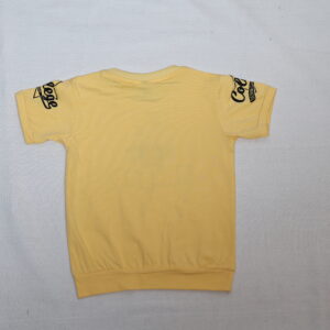 Kids yellow embroidered cotton T-shirt (1Y–6Y) – Baby and Mummy Australia