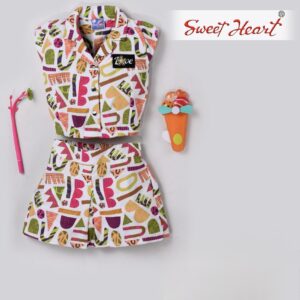 Sweet Heart Kids Colorful Summer Shirt & Shorts Set (12M -22M)